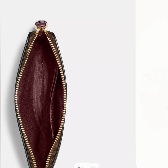 Coach Corner Zip Wristlet In Signature Canvas - Picture 11 of 16